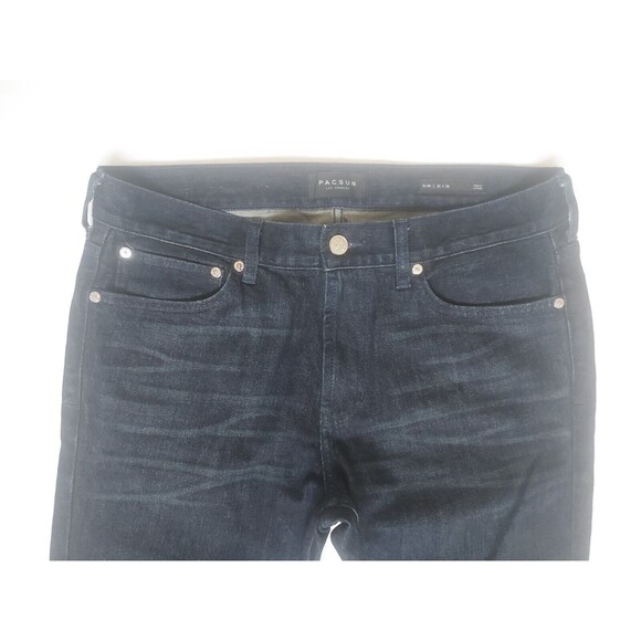 Pacsun Comfort Stretch Men’s Size 32x32 Blue Denim Slim Fit Straight Leg Jeans - Picture 3 of 7